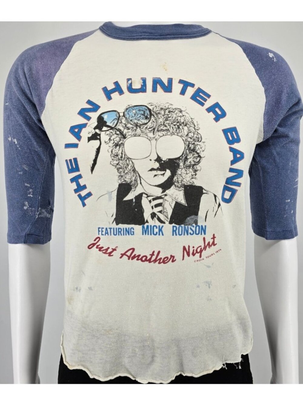 Vintage 1979 Ian Hunter Band/ Mick Ronson Just Another Night Tour T-Shirt (S/M)